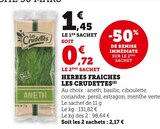 Herbes Fraîches - Les Crudettes dans le catalogue Super U