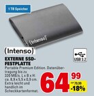 EXTERNE SSD-FESTPLATTE Angebote von Intenso bei E center Ulm für 64,99 €