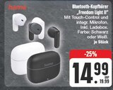 Bluetooth-Kopfhörer „Freedom Light II“ im Angebot bei EDEKA in Schwabach Bluetooth-Kopfhörer „Freedom Light II“ Angebote von hama bei EDEKA Schwabach für 14,99 €