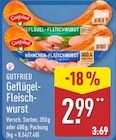 Geflügel-Fleischwurst von Gutfried für 2,99 € bei ALDI Nord im Angebot Geflügel-Fleischwurst von Gutfried im aktuellen ALDI Nord Prospekt