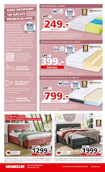 Boxspringbett Angebot im aktuellen Segmüller Prospekt auf Seite 20