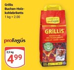 Grillis Buchen-Holzkohlebriketts im Angebot bei GLOBUS in Krefeld Grillis Buchen-Holzkohlebriketts Angebote von proFagus bei GLOBUS Krefeld für 4,99 €
