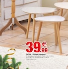 Promo Lot de 3 tables gigognes à 39,99 € dans le catalogue Bazarland à Bagnols-sur-Cèze