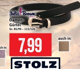 Damen-Gürtel im Angebot bei Kaufhaus Stolz in Neumünster Damen-Gürtel Angebote von Julia Brown bei Kaufhaus Stolz Neumünster für 7,99 €