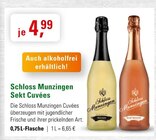 Sekt Cuvées Angebote von Schloss Munzingen bei ZG Raiffeisen Pforzheim für 4,99 €