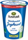 Bio-Weidemilch Joghurt Angebote von Alnatura bei tegut Jena für 1,39 €