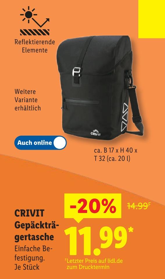 Gepäckträgertasche