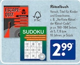 Rätselbuch Angebote von FSC bei ALDI SÜD Wetzlar für 2,99 €