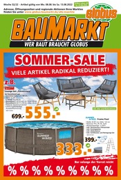 Globus-Baumarkt Prospekt für Hamburg mit 16 Seiten Globus-Baumarkt Prospekt für Hamburg: "WER BAUT BRAUCHT GLOBUS", 16 Seiten, 07.08.2022 - 13.08.2022