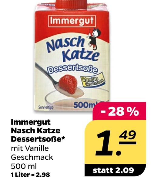 Nasch Katze Dessertsoße
