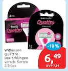 Quattro Rasierklingen von Wilkinson im aktuellen budni Prospekt