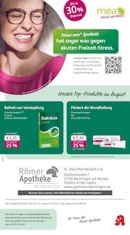 Aktueller mea - meine apotheke Prospekt "Unsere August-Angebote" Seite 1 von 4 Seiten