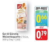 Weizenbaguette Angebote von Gut & Günstig bei EDEKA Koblenz für 0,66 €