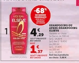 Promo Shampooing ou apres-shampooing à 1,37 € dans le catalogue U Express à Allonzier-la-Caille