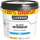 Peinture intérieure blanche - Luxens dans le catalogue Weldom