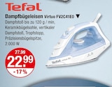 Dampfbügeleisen im V-Markt Prospekt Dampfbügeleisen Virtuo FV2C41E0 von Tefal im aktuellen V-Markt Prospekt für 22,99 €