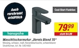 Waschtischarmatur Vernis Blend 70 von hansgrohe im aktuellen toom Baumarkt Prospekt für 79,99 €