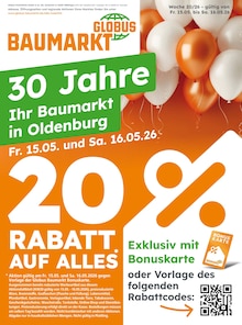 Aktueller Globus-Baumarkt Prospekt für Westerstede und Ungebung, Seiten zum blättern Globus-Baumarkt Prospekt Nach dem Feiertag so richtig sparen! mit Seiten in Westerstede und Umgebung