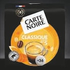 Café dosettes carte noire compatibles senseo - CARTE NOIRE en promo chez Super U Fontenay-sous-Bois à 1,90 €