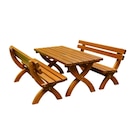 METRO Ratingen - Bierzeltgarnitur Rainbach 3-tlg., Kiefernholz, 2 Bierbänke 180 x 62 cm, 1 Biertisch 180 x 80 cm, braun Angebot im Prospekt Bierzeltgarnitur Rainbach 3-tlg., Kiefernholz, 2 Bierbänke 180 x 62 cm, 1 Biertisch 180 x 80 cm, braun bei METRO im Ratingen Prospekt für 594,99 €