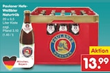 Hefe-Weißbier Naturtrüb Angebote von Paulaner bei Netto Marken-Discount Künzelsau für 13,99 €