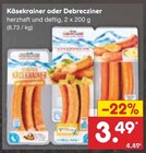 Käsekrainer oder Debrecziner  im aktuellen Netto Marken-Discount Prospekt für 3,49 €