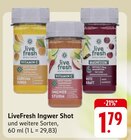 Ingwer Shot Angebote von LiveFresh bei EDEKA Darmstadt für 1,79 €