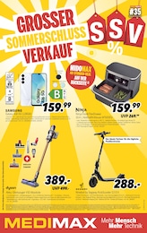 Aktueller MEDIMAX Elektromärkte Prospekt für Kirschau: GROSSER SOMMERSCHLUSS VERKAUF! mit 8} Seiten, 22.08.2025 - 29.08.2025