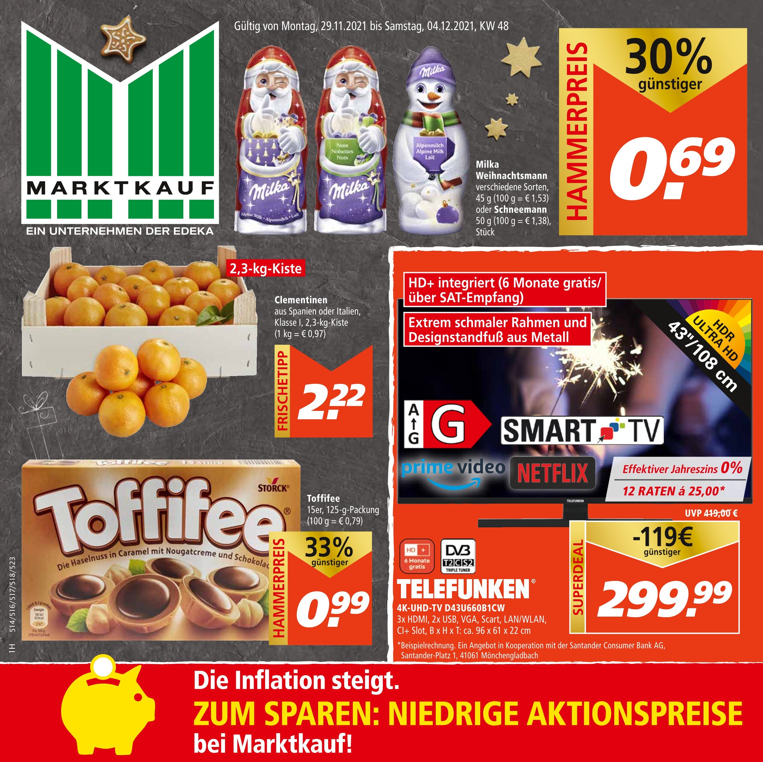 Marktkauf Prospekt für Kirrweiler mit 64 Seiten Marktkauf Prospekt für Kirrweiler: "Aktuelle Angebote", 64 Seiten, 29.11.2021 - 04.12.2021