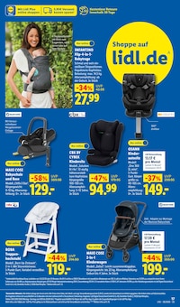 Kindersitz im Lidl Prospekt "LIDL LOHNT SICH" mit 75 Seiten (Mönchengladbach)