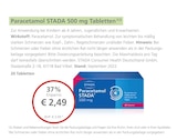 Paracetamol STADA 500 mg Tabletten im aktuellen Prospekt bei LINDA in Losheim