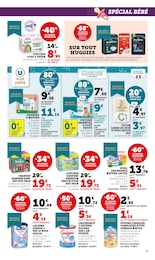 Prix et réduction Huggies dans le prospectus Super U en cours Offre Huggies dans le catalogue Super U du moment à la page 9