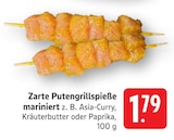 EDEKA Salach - Zarte Putengrillspieße Angebot im Prospekt Zarte Putengrillspieße bei EDEKA im Salach Prospekt für 1,79 €
