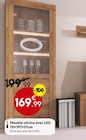 Maxi Bazar Cappelle-la-Grande - Promo Meuble vitrine avec LED Promo Meuble vitrine avec LED à 169,99 € dans le catalogue Maxi Bazar à Cappelle-la-Grande