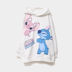 Sweat hoodie à capuche Stitch ivoire fille - La Halle Sweat hoodie à capuche Stitch ivoire fille à 22,99 € dans le catalogue La Halle