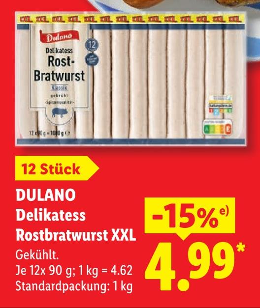 Delikatess Rostbratwurst XXL