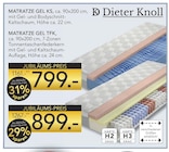 Matratze Gel KS im Angebot bei BRAUN Möbel-Center in Tübingen Matratze Gel KS Angebote von Dieter Knoll bei BRAUN Möbel-Center Tübingen für 799,00 €