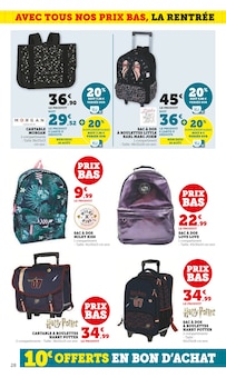 Promotion Harry Potter dans le prospectus Hyper U, valable du 12/08/2025 au 07/09/2025 Promo Harry Potter dans le catalogue Hyper U du moment à la page 28