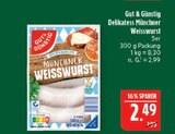Delikatess Münchner Weisswurst Angebote von Gut & Günstig bei Marktkauf Hof für 2,49 €