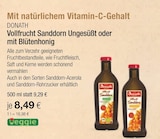 Vollfrucht Sanddorn Ungesüßt oder mit Blütenhonig von DONATH im aktuellen VITALIA Reformhaus Prospekt für 8,49 €