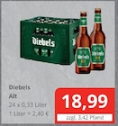 Alt im Angebot bei Getränkefachmarkt Rausch in Gießen Alt Angebote von Diebels bei Getränkefachmarkt Rausch Gießen für 18,99 €