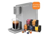 Qbo ICONIC + 40 Kapseln Kapselmaschine Silber von TCHIBO im aktuellen MediaMarkt Saturn Prospekt für 39,00 €