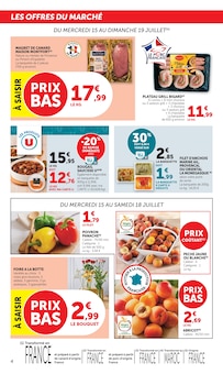 Promotion Poisson dans le prospectus U Express, valable du 15/07/2026 au 26/07/2026 Promo Poisson dans le catalogue U Express du moment à la page 4