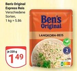 Express Reis Angebote von Ben’s Original bei GLOBUS Bochum für 1,49 €