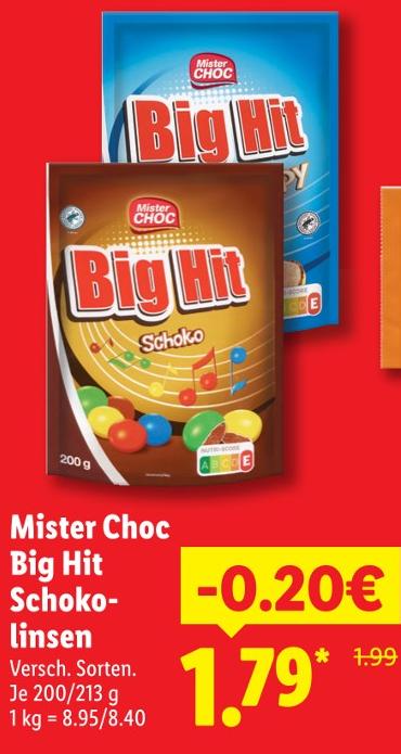 Big Hit Schoko-linsen