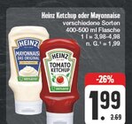 Ketchup oder Mayonnaise von Heinz im aktuellen EDEKA Prospekt für 1,99 €