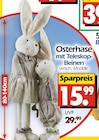 Wreesmann Pirna - Osterhase mit Teleskop-Beinen Angebot im Prospekt Osterhase mit Teleskop-Beinen bei Wreesmann im Pirna Prospekt für 15,99 €