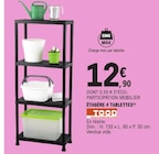 Étagère 4 tablettes - TOOD en promo à 12,90 € chez E.Leclerc Étagère 4 tablettes - TOOD dans le catalogue E.Leclerc