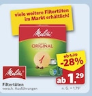 Aktuelles Filtertüten Angebot bei combi in Bielefeld ab 1,29 €