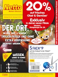 Netto Marken-Discount Prospekt für Dierdorf: "20% auf frisches Obst & Gemüse", 4 Seiten, 27.01.2025 - 01.02.2025